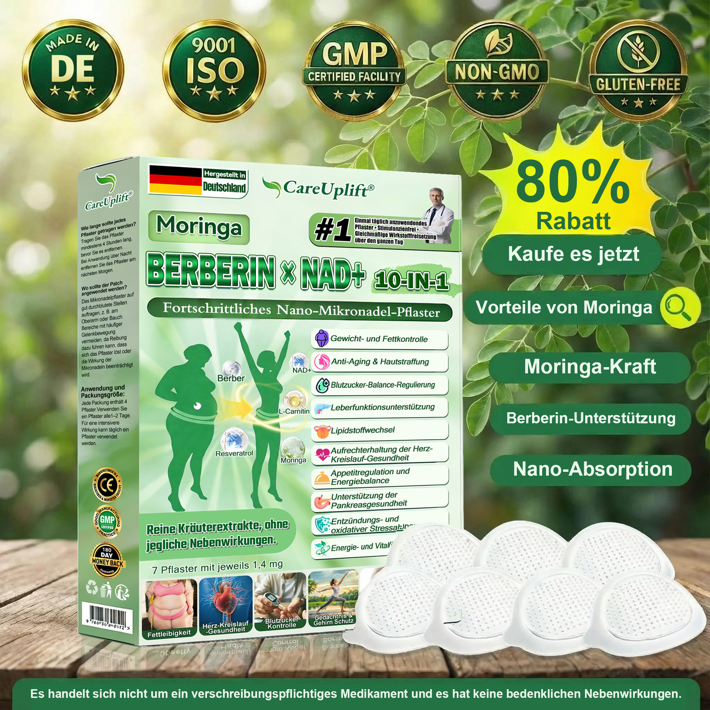 30off% 𝐎𝐟𝐟𝐢𝐜𝐢𝐚𝐥𝐞𝐫 𝐃𝐞𝐮𝐭𝐬𝐜𝐡𝐥𝐚𝐧𝐝-𝐒𝐡𝐨𝐩 | 🧑‍⚕️🩺 𝐂𝐚𝐫𝐞𝐔𝐩𝐥𝐢𝐟𝐭® Moringa · Berberin × NAD+ 𝟏𝟎-𝐢𝐧-𝟏 𝐀𝐝𝐯𝐚𝐧𝐜𝐞𝐝 𝐍𝐚𝐧𝐨-𝐌𝐢𝐤𝐫𝐨𝐧𝐚𝐝𝐞𝐥-𝐏𝐚𝐭𝐜𝐡 — 𝐄𝐢𝐧𝐦𝐚𝐥 𝐭ä𝐠𝐥𝐢𝐜𝐡, 𝐬𝐢𝐜𝐡𝐭𝐛𝐚𝐫𝐞 𝐄𝐫𝐠𝐞𝐛𝐧𝐢𝐬𝐬𝐞 𝐢𝐧 𝟕 𝐓𝐚𝐠𝐞𝐧