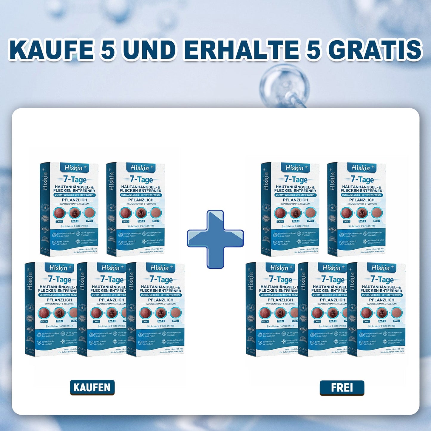 HISKIN®👩‍⚕️ 7-Tage-Hautmakel- & Hautanhängsel-Entferner Schmerzfreier Rollerball-Stift zur schonenden Entfernung von Hautanhängseln und Hautflecken – narbenfrei